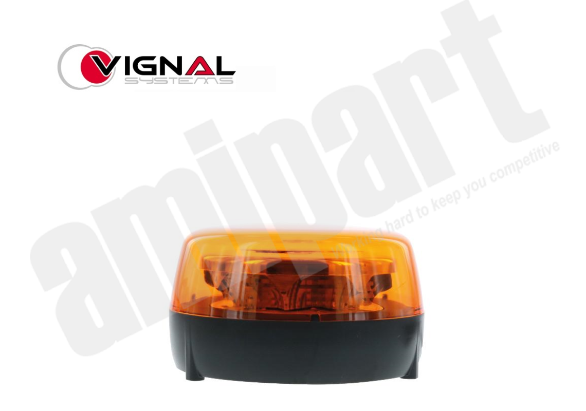 Amipart - VIGNAL LED ROTATING BEACON WITH 2 PIN CONNECTOR