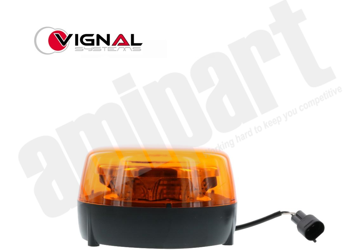 Amipart - VIGNAL LED ROTATING BEACON WITH 2 PIN PLUG